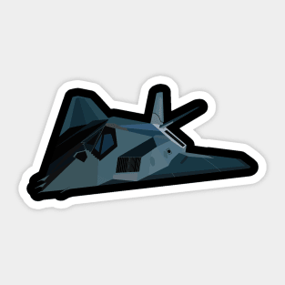 F117 Nighthawk - Stealth Fighter wo Txt Sticker